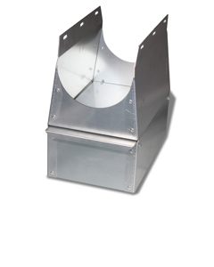 Connection for auger K150 onto feed-column CAS-S